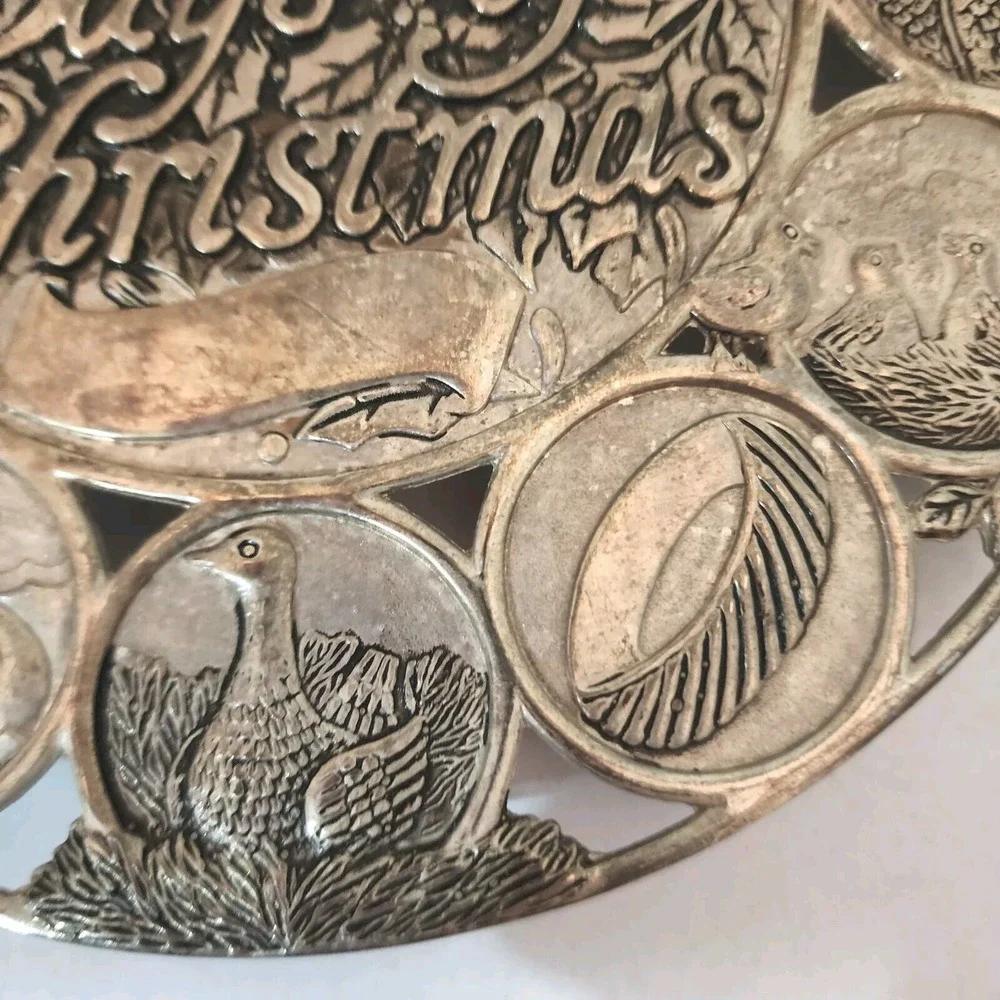 International Silver 12 Days of Christmas Plated Trivet‎